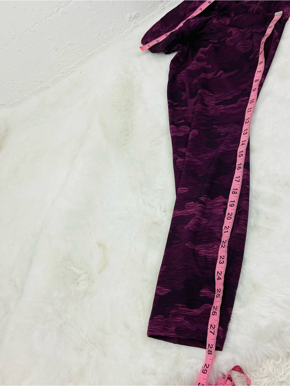 Avia Magenta & Dark Purple Camo phone pocket yoga athletic Leggings size XXL - Picture 12 of 12